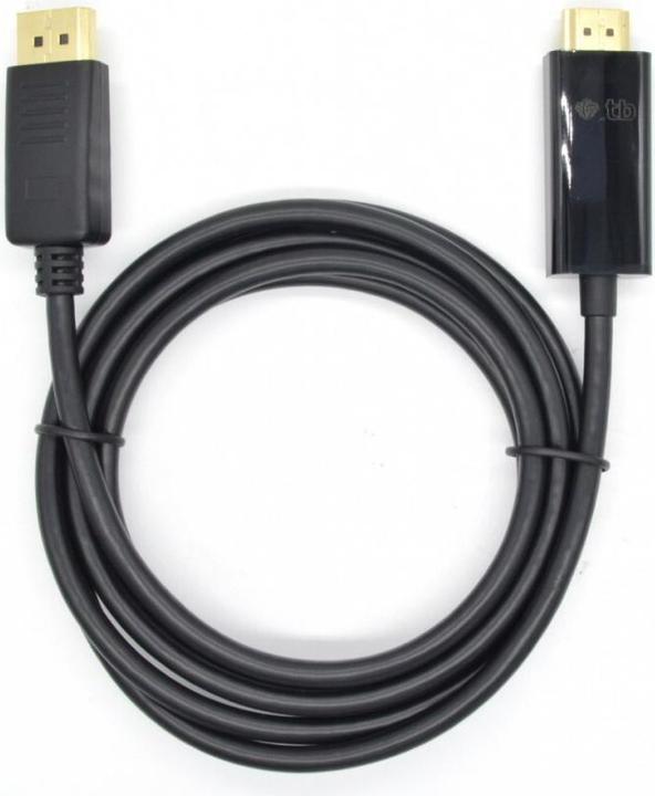 Actual product image Lenovo DisplayPort- HDMI 1.8 m. Cable, black (AKXVDMHMDP18B) (1.80 m, DisplayPort)