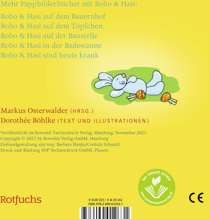 Produktbild Bobo & Hasi zählen bis 3 (Deutsch, Dorothée Böhlke, Markus Osterwalder, 2024)