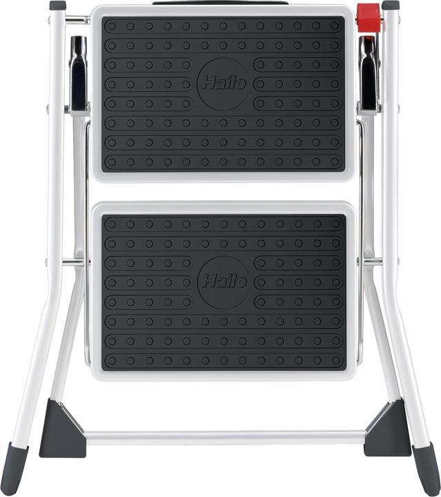 Produktbild Hailo MK60 StandardLine, Stahl-Trittleiter, 2 Stufen (Stehleiter, 50 cm)