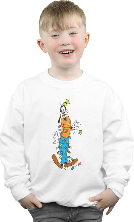 Actual product image Disney Boys Goofy Christmas Lights Sweatshirt (140, 146)
