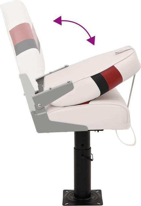 Image du produit VidaXL Siège de bateau avec podium Siège de bateau Siège de pilotage pivotant à 360