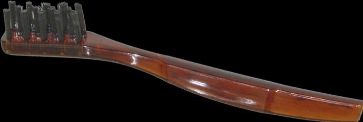 Bartbürste, havanna, Länge 11 cm