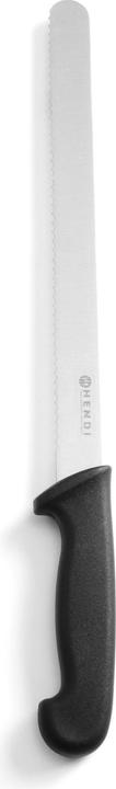 Immagine prodotto WAS Coltello con lama seghettata, manico in plastica, nero (30 cm)