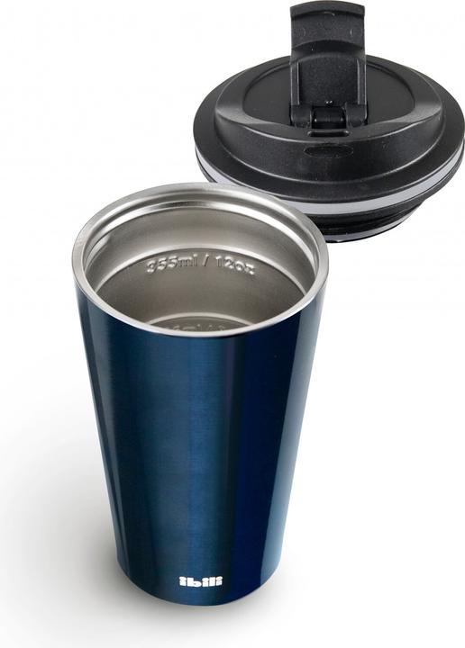 Image du produit Ibili Bouteille thermos bleue 280ml en acier inoxydable double paroi réutilisable (0.28 l)