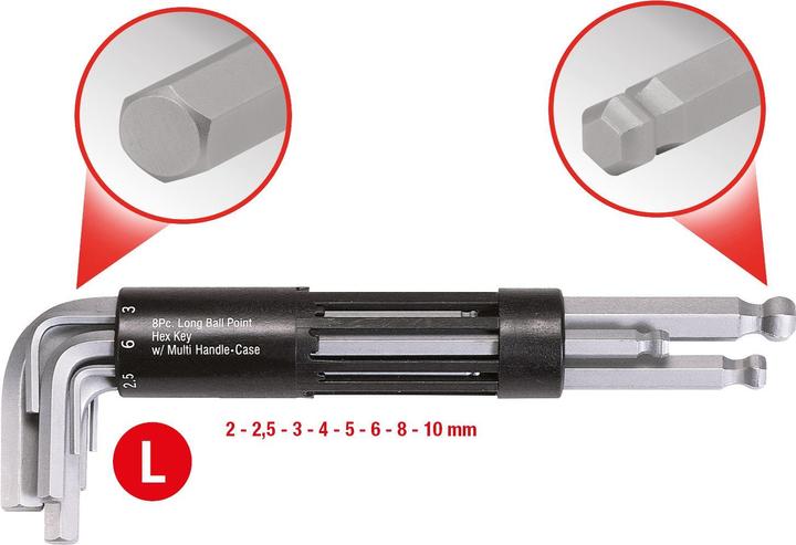 Produktbild KS Tools 3-in-1 Innensechskant-Winkelstiftschlüssel-Satz