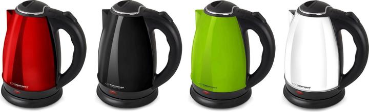 Image du produit Esperanza EKK113G Wasserkocher 1 8 l 1800 W Schwarz Grün (1.80 l, Prise UE)