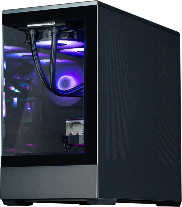 Actual product image Zalman GHE P30 V2 micro-ATX case Tempered Glass Panoramic View - Black (mATX, Mini-ITX)