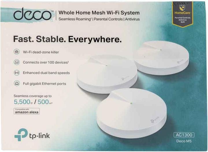 Actual product image TP-Link Deco M5 Dualband WLAN Mesh Set of 3 (AC1300)