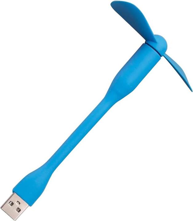 Actual product image Techsuit - Mini USB Fan (TUF1) - Portable, Flexible, Bendable, 5V - Blue