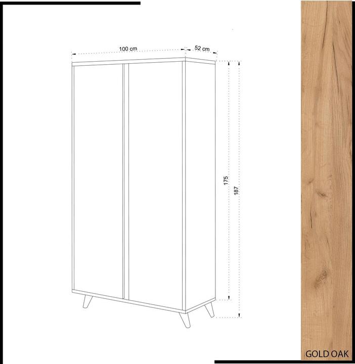 Produktbild Homitis Melanie (100 x 52 x 187 cm)
