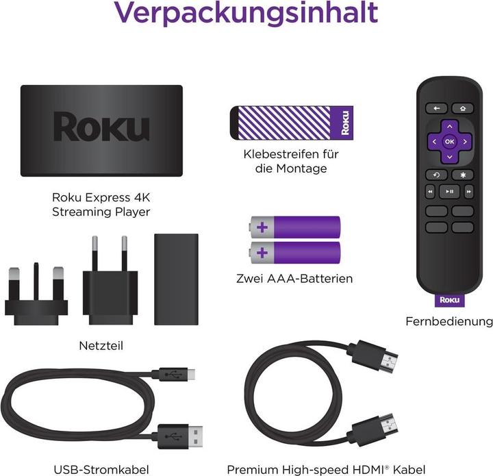 Actual product image Roku Express 4K