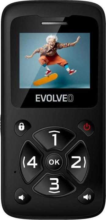 Produktbild Evolveo EasyPhone ID, mobile phone for seniors, black (2G)