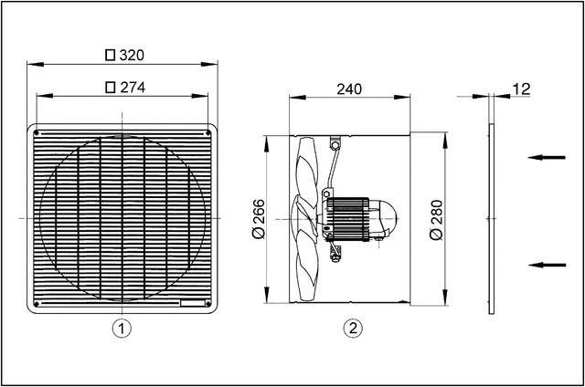 Produktbild Maico MAI EZF 25/4 E Wandeinbau-Ventilator