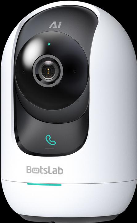 Produktbild Botslab Indoor Camera 2 Pro, 2.4GHz /5GHz Wi-Fi, Multi-scenes AI recognition, One-Touch Calls, 360° (2880 x 1620 Pixels)