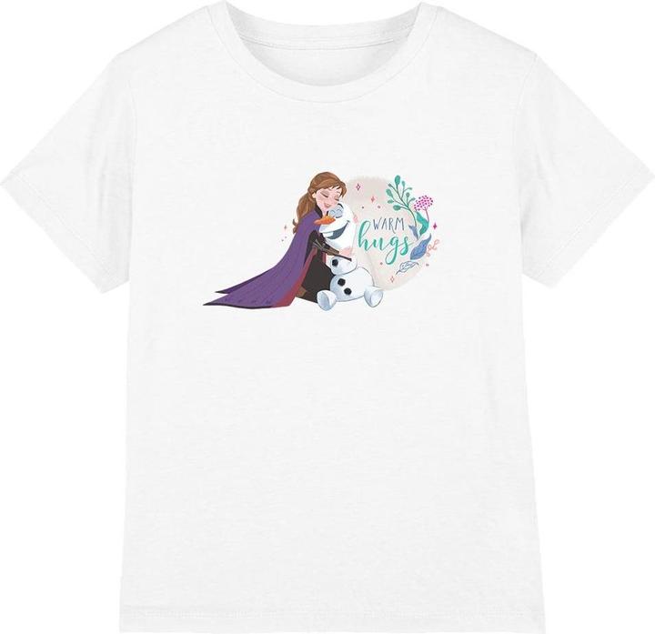 Actual product image Disney Frozen Childrens/Kids Like Warm Hugs Anna Olaf T-Shirt (104)
