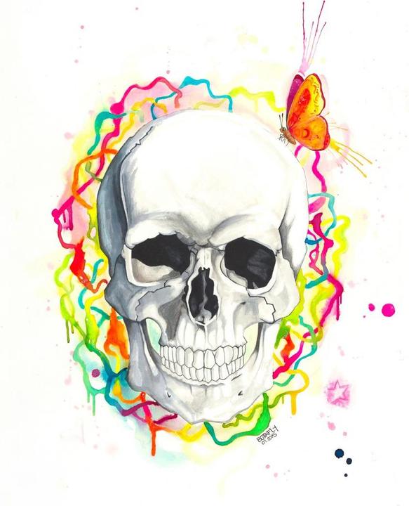Produktbild Trenddeko Buttafly - Skull (288 x 350 cm)