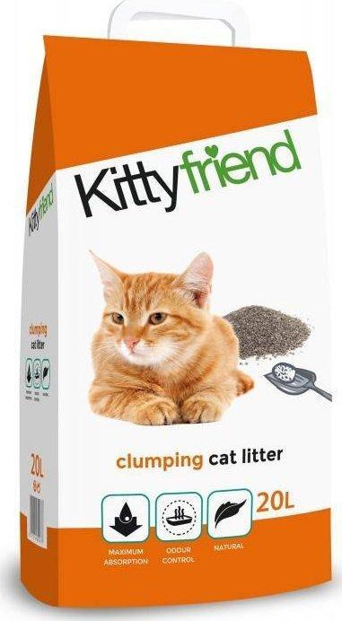 Sanicat Kittyfriend cat litter, cat litter, bentonite, 20L, clumping (Clumping, 21.84 kg)