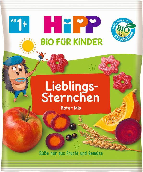 Hipp Organic for children: Liebling Sternchen, Red Mix, Sweetness only from fruit and vegetables (30 g)