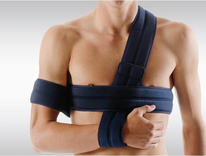 Actual product image Omnimed Ortho Omo Gilchrist shoulder fix blue