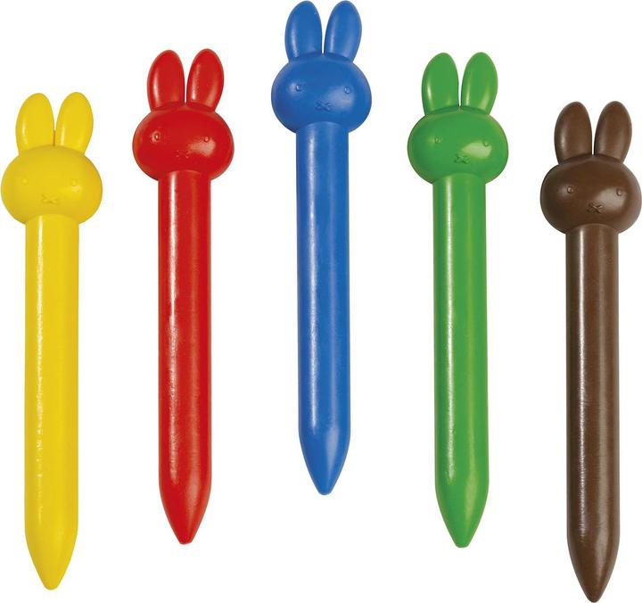 Productafbeelding Bambolino Toys Nijntje waskrijtjes (Blauw, Rood, Groen, Bruin, Geel, 5 x)