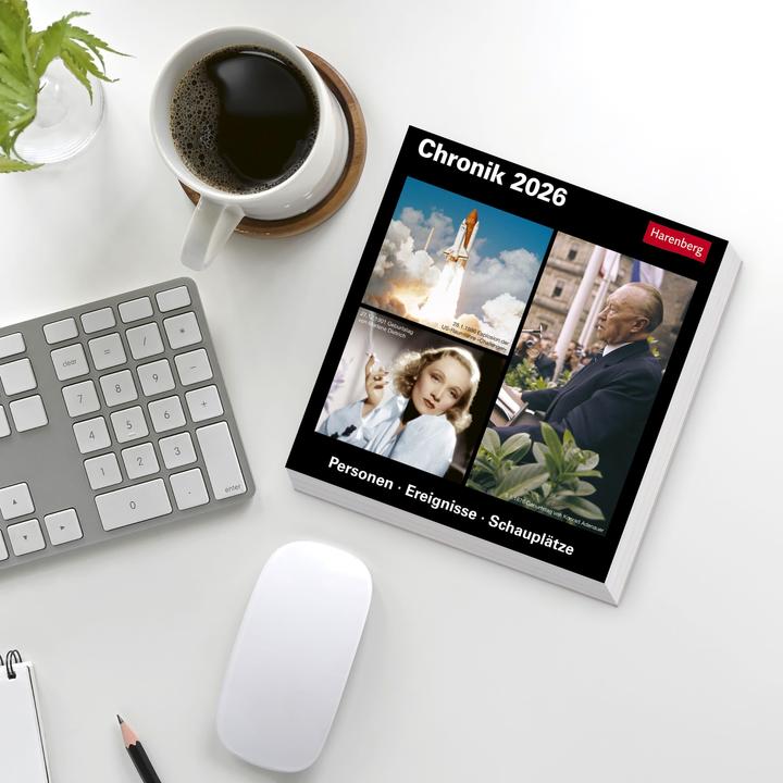Produktbild Harenberg Chronik Tagesabreisskalender 2026 - Kulturkalender - Personen, Ereignisse, Schauplätze (Deutsch)