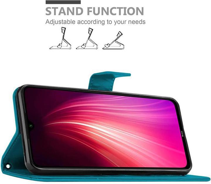 Actual product image Cadorabo Flower Book Cover (Xiaomi Redmi Note 8, Xiaomi Redmi Note 8 2021)