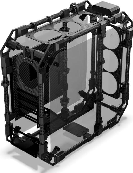 Actual product image Alphacool GHE Apex Skeleton Carbon housing (ITX, ATX, mATX)