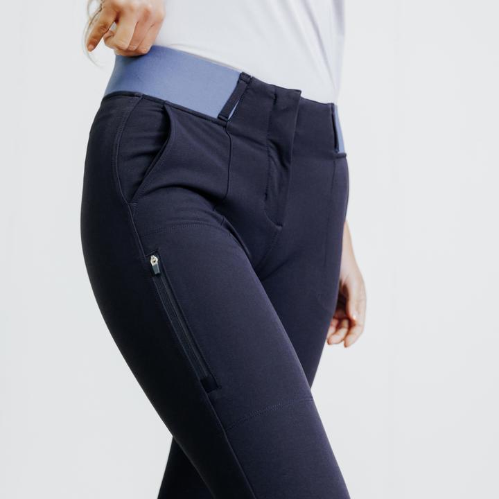 Produktbild Fouganza Reithose 500 Be You Damen marineblau/hellblau (M)