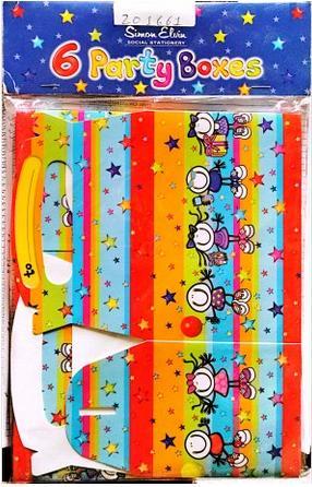 Immagine prodotto Simon Elvin Strisce a Contrasto Scatole Regalo Misura Confezione 6 (Scatola da regalo, 6 x)