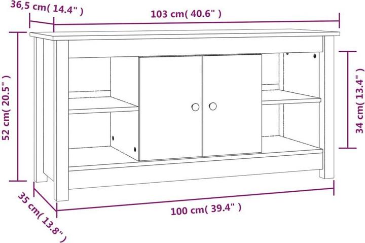 Image du produit VidaXL Analia (103 x 36.5 x 52 cm)