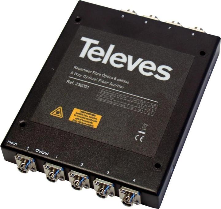 Actual product image Televes OVT8N Cable Splitter Black Cable Splitter or Combinator (Various)