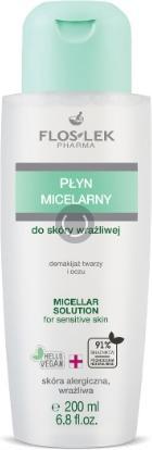 Actual product image Floslek Sensitive Micellar Liquid For Sensitive Skin Prone To Allergies 225Ml (Powder, 225 ml)