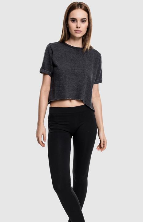 Immagine prodotto Urban Classics Girocollo a maniche corte cropped burnout da donna (S)
