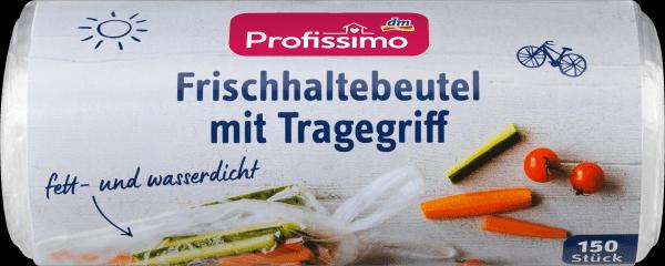 Produktbild dm Profissimo Frischhaltebeutel mit Tragegriff (150 x)