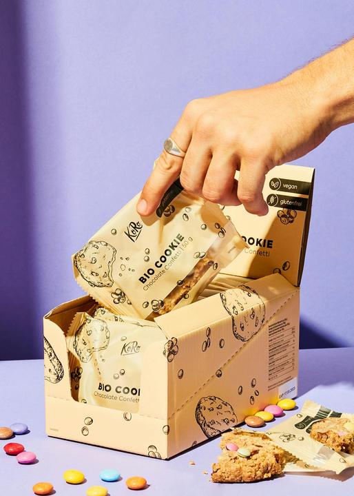 Image du produit KoRo Biscuit bio à la vanille et aux lentilles de chocolat colorées (1 pcs, 600 g)