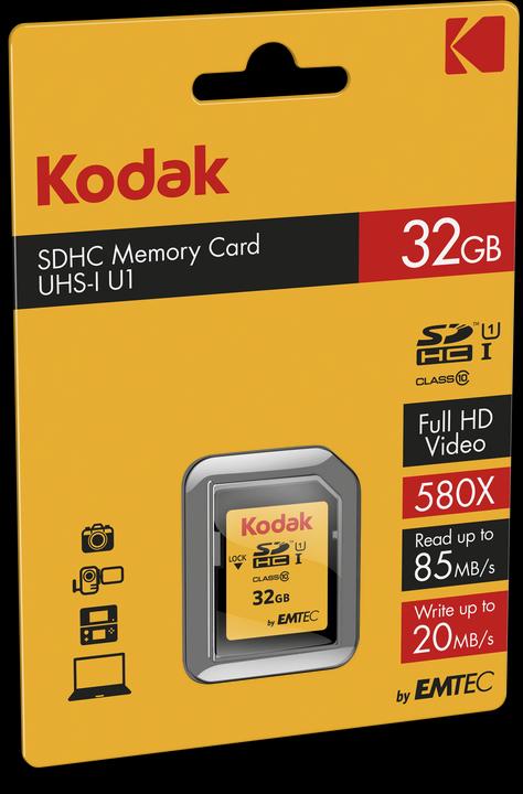Actual product image Kodak SDHC 32GB Class10 U1 (32 GB, SDHC, U1, UHS-I)