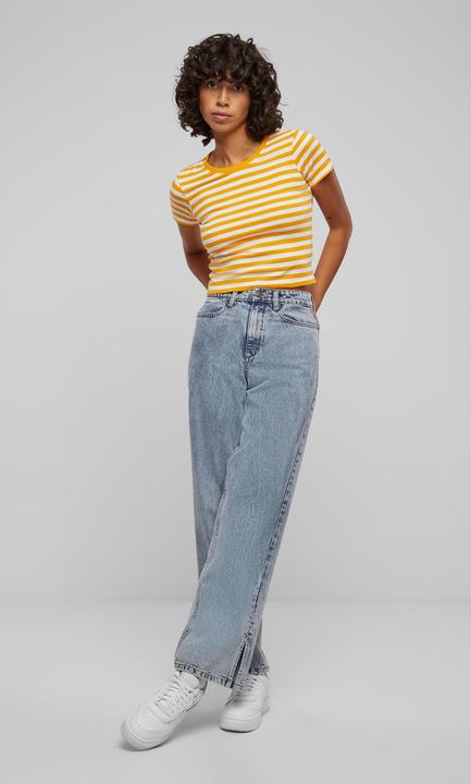 Actual product image Urban Classics Ladies Short Striped Tee - 142651 (4XL)