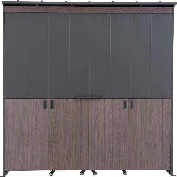 Image du produit Ventaris Outdoor-Küche Gartenhaus 220 cm x 94 cm x 226 cm mit Einrichtung Anthrazit