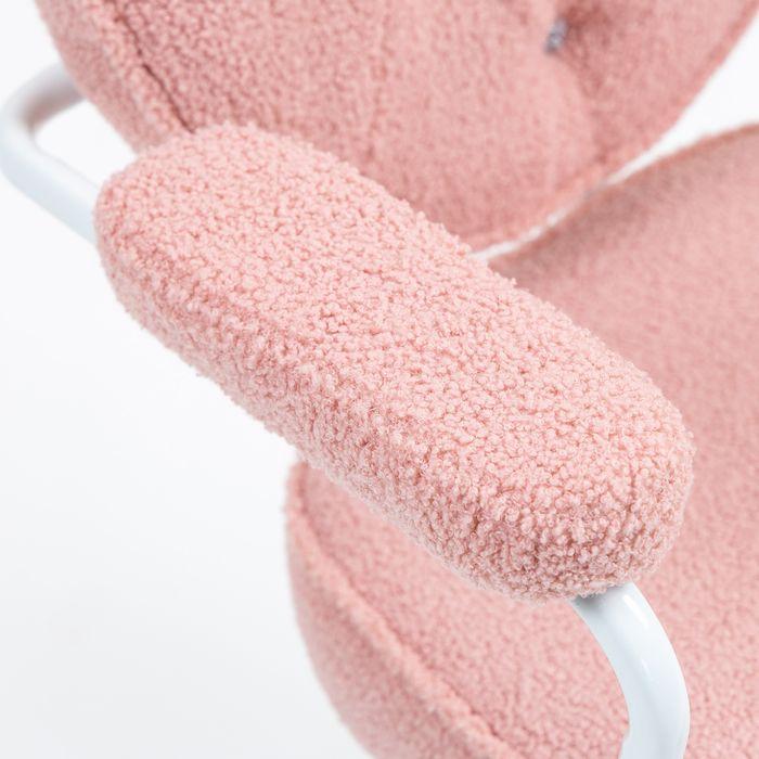 Actual product image Swisshandel24 Bürostuhl, Ergonomisch Schreibtischstuhl mit Wippfunktion, Drehbar, Rosa