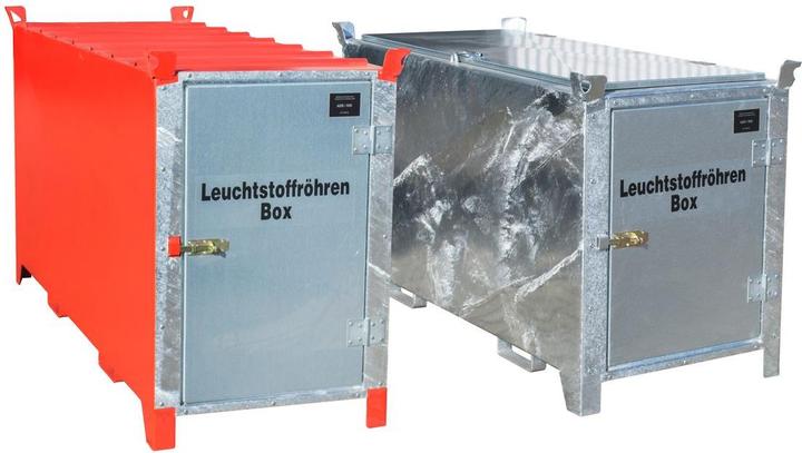 Image du produit eurokraft pro Conteneur pour tubes néon, laqué, capacité 1000 l, lot de 1100 Ø 25 mm/lot de