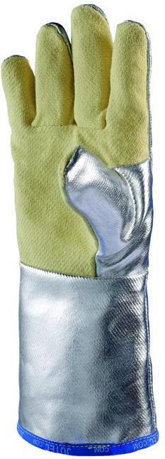 Produktbild Jutec Hitzeschutzhandschuhe 5-Finger Universalgrösse natur/silber m.alumin.Preox-Aramid (10)