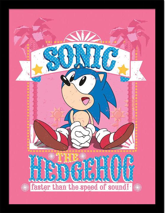 Produktbild Sonic The Hedgehog Gerahmtes Poster Faster Than The Speed Of Sound (40 x 30 cm)