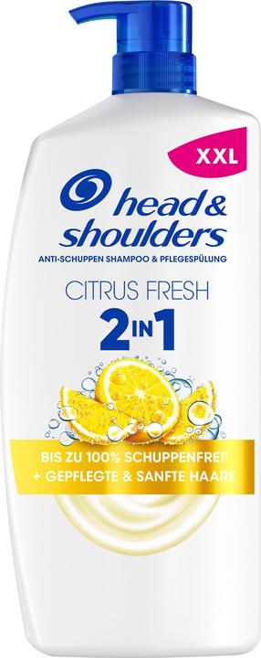Actual product image Head & Shoulders Anti-Schuppen Shampoo 2in1 Citrus Fresh für fettiges Haar (800 ml, Liquid shampoo)