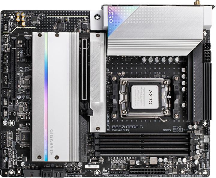 Actual product image Gigabyte MB GBT AMD AM5 B650 AERO G (AM5, AMD B650, ATX)