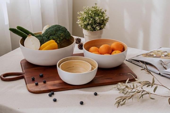 Actual product image Nuts Bowl Bamboo S white (14 cm, 1 x)