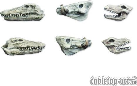 Image du produit Tabletop-Art Accessoires Animals Skulls Set 6 pièces (Matières plastiques)