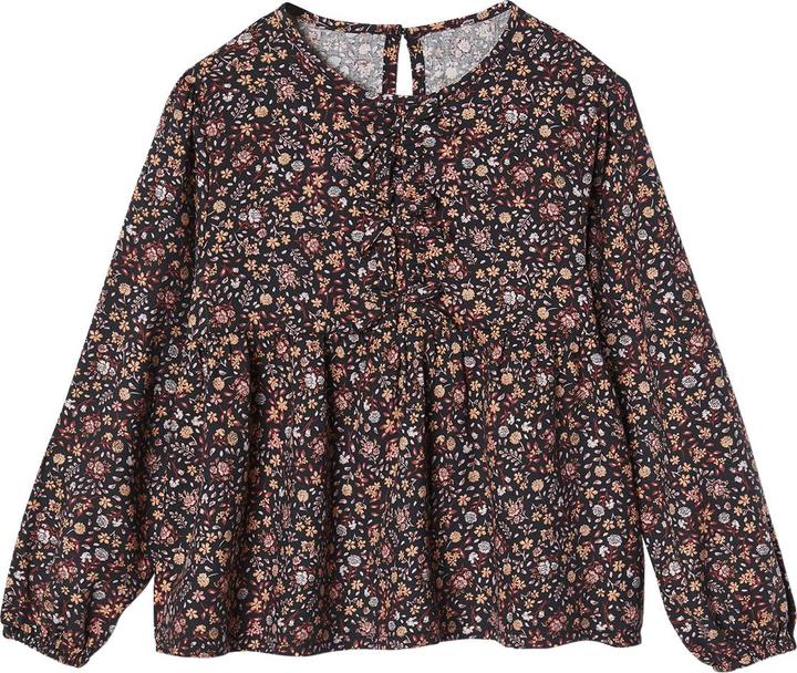Vertbaudet Mädchen Bluse mit Blumenmuster
