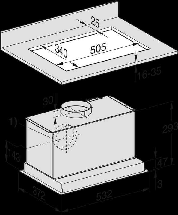 Immagine prodotto Miele DA 2558 ED CH (Ventilatore capanna)