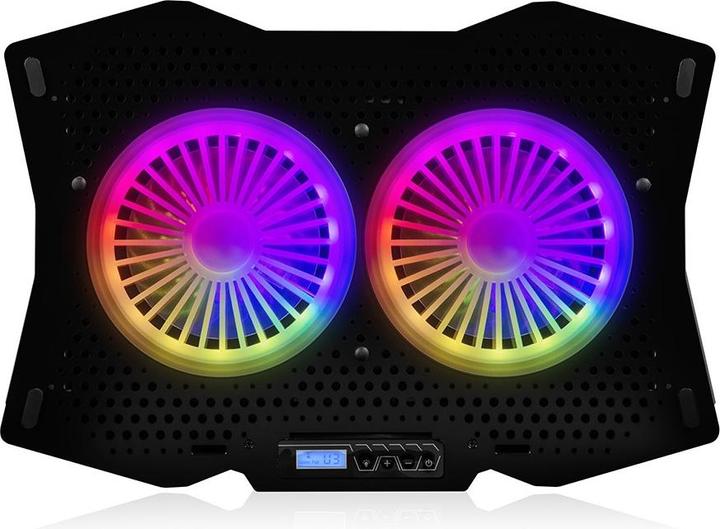 Immagine prodotto Modecom Ventola Silenziosa Cf18 RGB Czarna Podstawka Chodzca Pod Laptopa