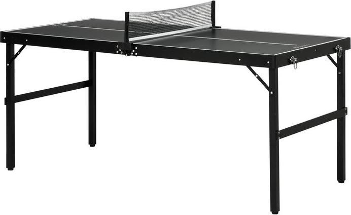 Swisshandel24 Mini Tischtennisplatte klappbar Tennistisch mit Tischtennisnetz Griff
